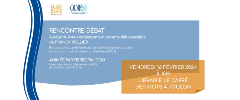 Rencontre-débat autour du livre « Adolescents et parents déboussolés »